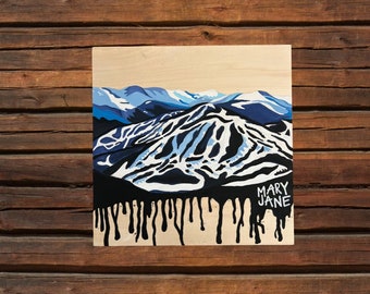 Winter Park Original Ski Painting