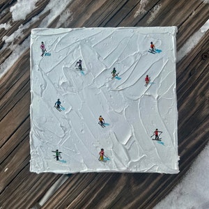 Original Textured Ski Canvas image 2