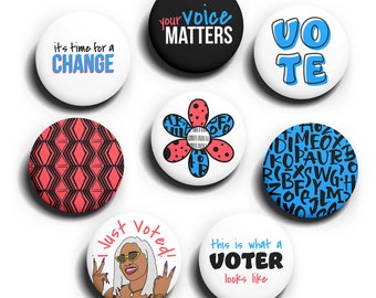 8 Pin Pack - The Vote Pack