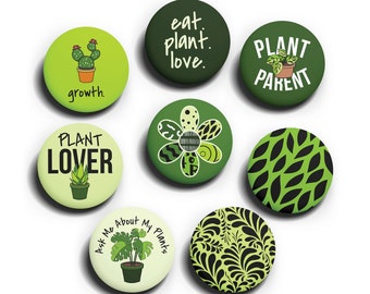 8 Pin Pack - The Plant Pack