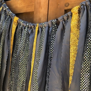 Shabby Chic Fabric garland. Prom Graduation party backdrop, photography booth