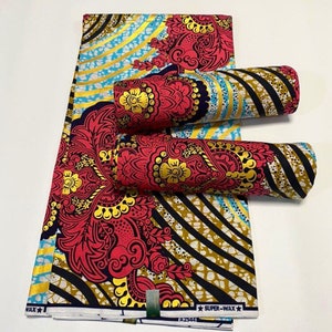 Hollandaise Gold line Premium Dutch Holandise Cotton Wax. Block print. Quality European cotton by yard.