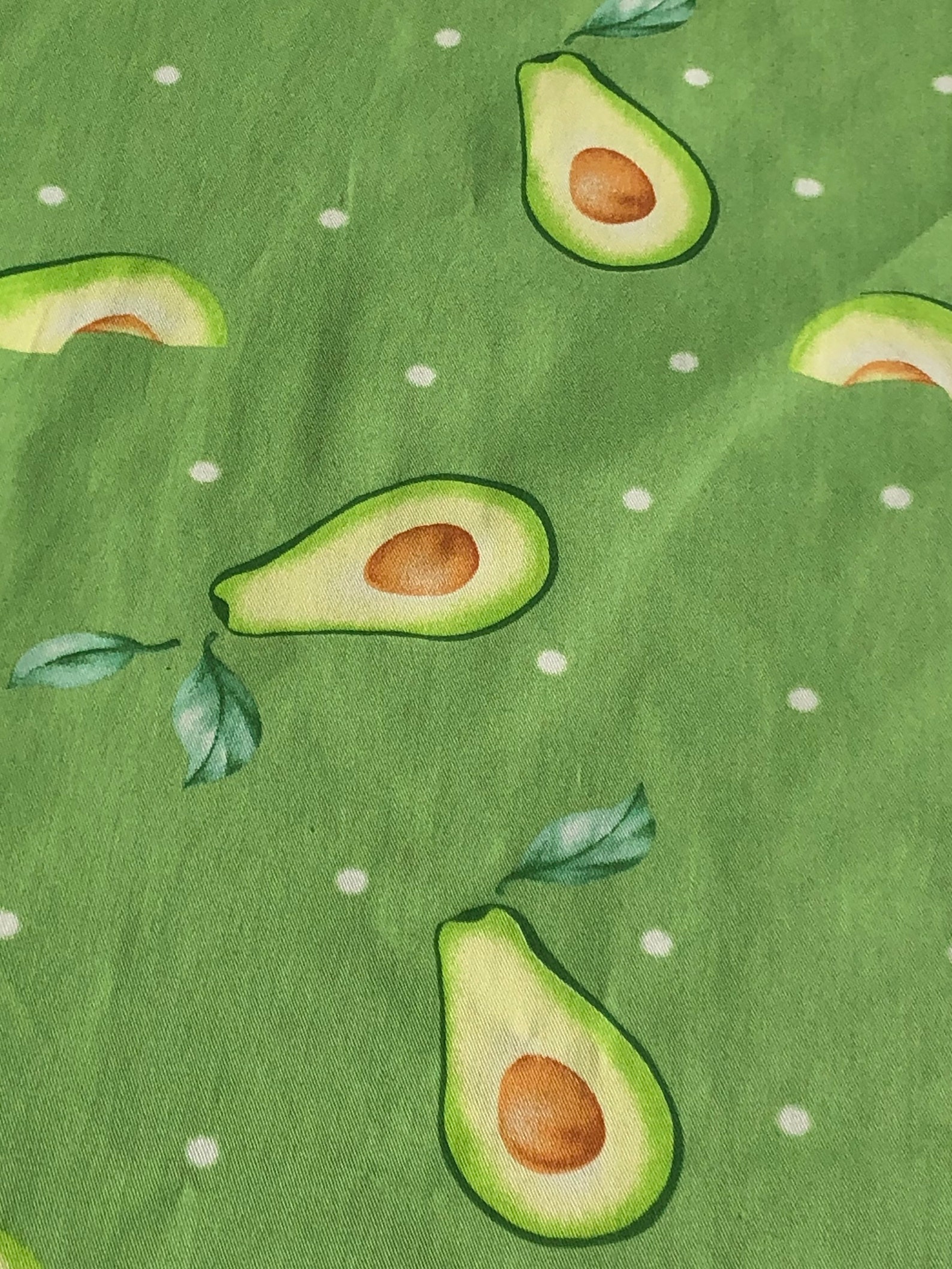 Cute Avocado Green Color 100 % Cotton Fabric by Yard. Great - Etsy
