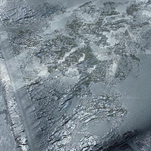 2 yards of Silver Brocade Fabric, Double Sided Textured Jacquard, 58” wide