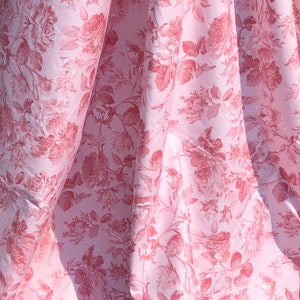 Faded French Toile Light Pink Victorian Romantic Roses Cotton - Etsy