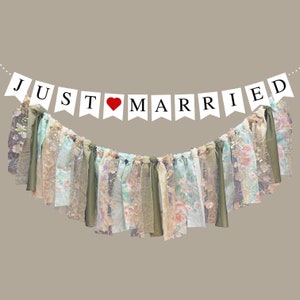 Olive Sage Vintage simple Shabby Chic  Roses Cotton, Sparkly Lace wedding garland. Farmhouse rustic vintage backdrop.