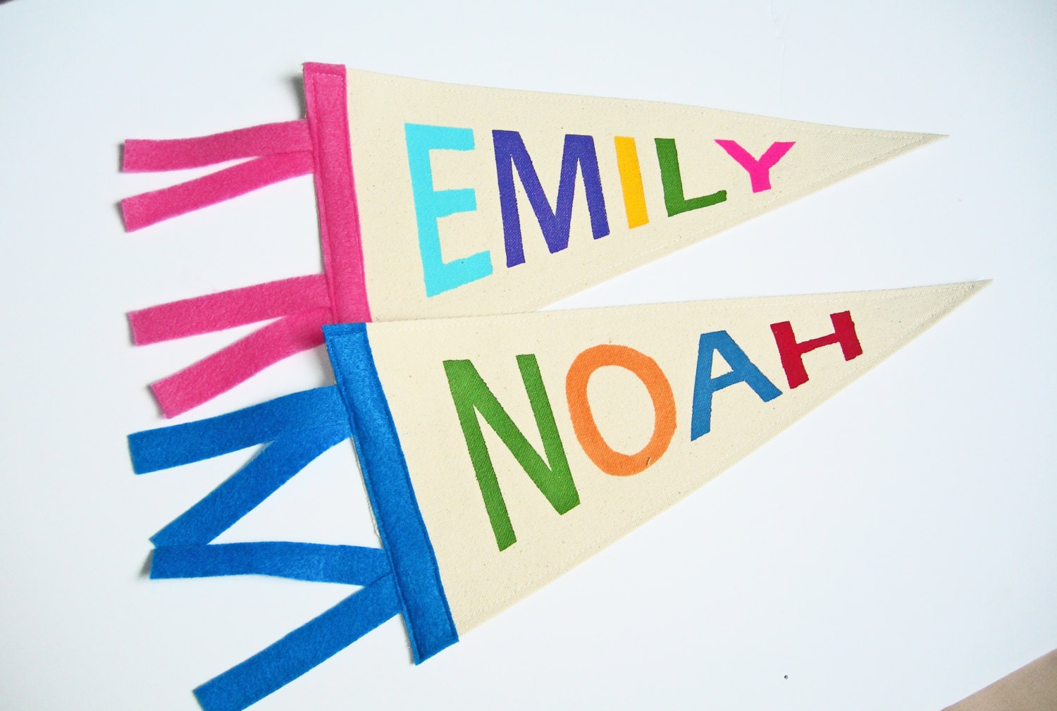 Nom Personnalisé Pennant, Décor de Chambre d'enfants, Bannière d'enfant en Bas Âge, Art Salle Jeux,