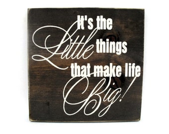 It/'s the Little Things That Make Life Big Wall Decal Vinyl Quote Saying Art IN51