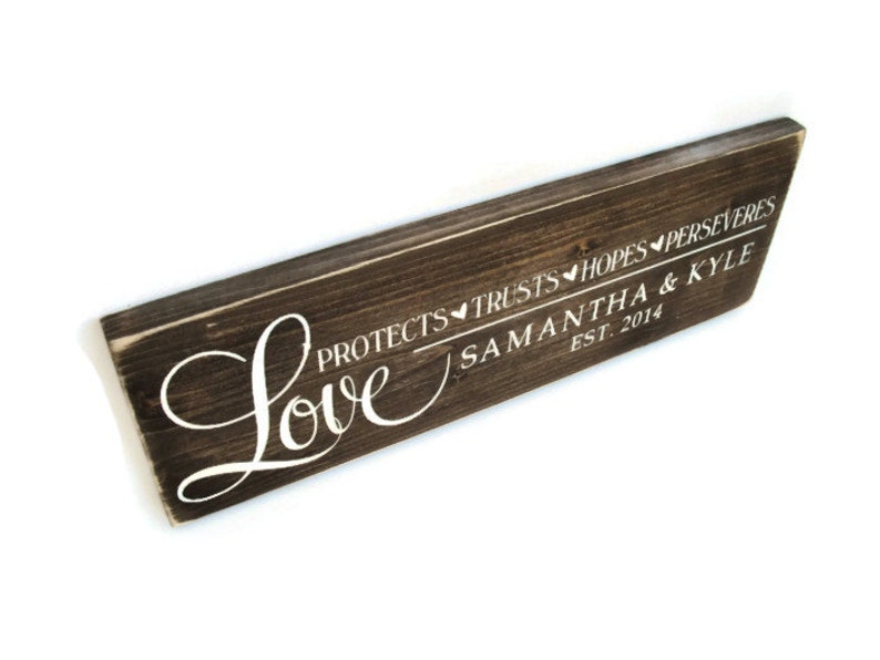 Wedding Sign Rustic Wood Personalized Plaque Gift Wall Decor Etsy