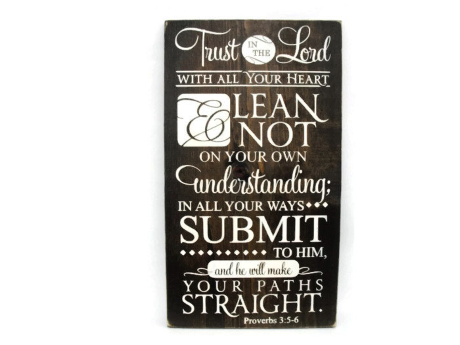 Christian Plaque Rustic Wood Sign Wall Decor Trust in the Etsy