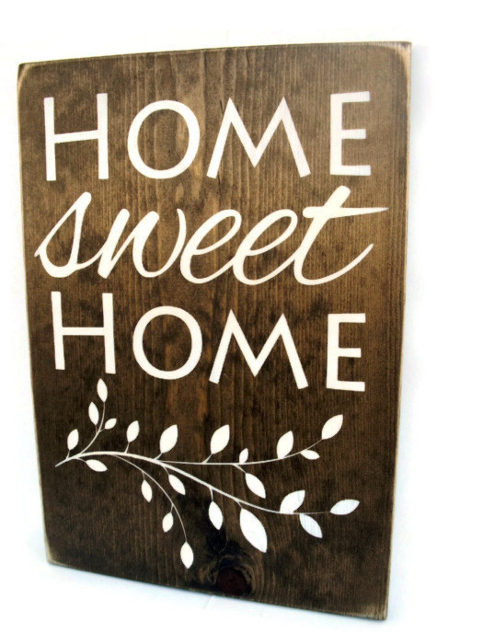 Wood Wall Word Art Rustic Sign Home Decor Home Sweet Home Etsy