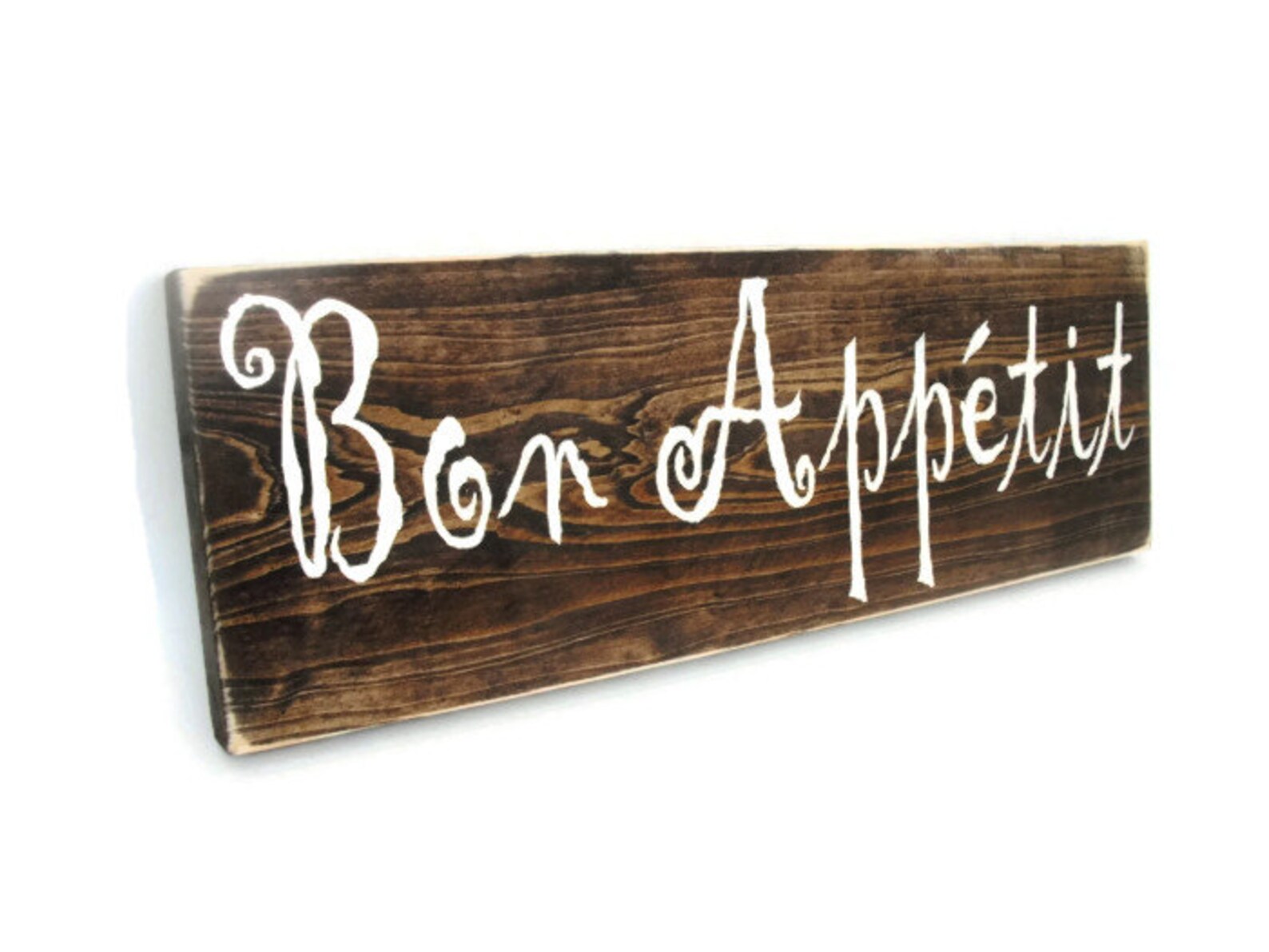 Rustic Wood Sign Kitchen Wall Art Bon Appetit 1326 | Etsy UK