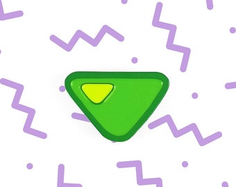 Steven Universe Peridot Enamel Pin | Gift SU Crystal Gems Fan Art Gem Cosplay Peri Green Space Dorito Smol Lemon Lime Dorito