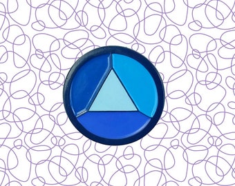 Steven Universe Sapphire Enamel Pin | SU Gift Crystal Gems Sapphire Ruby Garnet Fan Art Cosplay