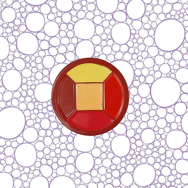 Steven Universe Ruby Enamel Pin | SU Gift Crystal Gems Ruby Sapphire Garnet Fan Art Cosplay