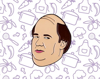 The Office Kevin Malone Enamel Pin | Gift Fan Art Office Trivia TV Show Brian Baumgartner