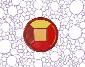 Steven Universe Ruby Enamel Pin | SU Gift Crystal Gems Ruby Sapphire Garnet Fan Art Cosplay