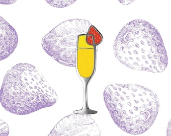 Mimosa Enamel Pin | Hard Enamel Pin Cocktail Happy Hour Bottomless Brunch Party Champagne Glasses Pride Month LGBTQ