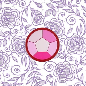 Steven Universe Rose Quartz Enamel Pin | SU Gift Pink Diamond Crystal Gems Cosplay Fan Art