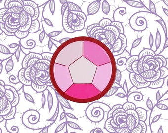Steven Universe Rose Quartz Enamel Pin | SU Gift Pink Diamond Crystal Gems Cosplay Fan Art