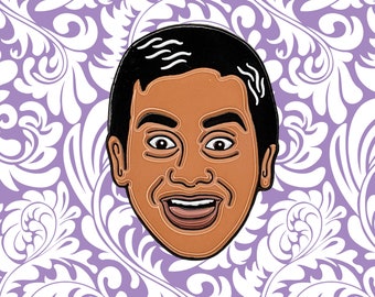 Tom Haverford Enamel Pin | Parks and Recreation Pins | Aziz Ansari Pawnee Gift Rent a Swag Entertainment 720 DJ Roomba Treat Yo Self