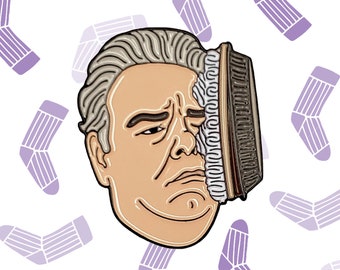 Garry &quot;Jerry&quot; Gergich Enamel Pin | Parks and Recreation Pins | Jim O&#39;Heir Pawnee Parks and Rec Gift Pie Face Terry Larry Barry Gengirch