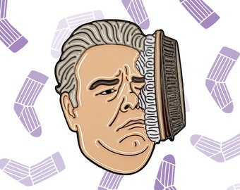 Garry "Jerry" Gergich Enamel Pin | Parks and Recreation Pins | Jim O'Heir Pawnee Parks and Rec Gift Pie Face Terry Larry Barry Gengirch