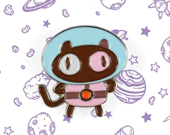 Steven Universe Cookie Catstronaut Enamel Pin | SU Gift Cat Astronaut Cat Fan Art Cosplay