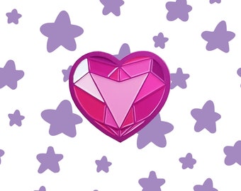 Steven Universe Spinel Enamel Pin | Gift SU Fan Art Cosplay Crystal Gems Pink Diamond Heart Steven Universe Movie