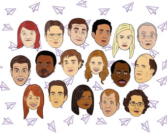 The Office Enamel Pin Set
