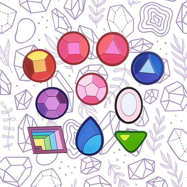 Steven Universe Crystal Gems Box Set - Steven Universe Pins - Enamel Pins - Boxed Set Pin Collection - Steven Universe Gifts - SU