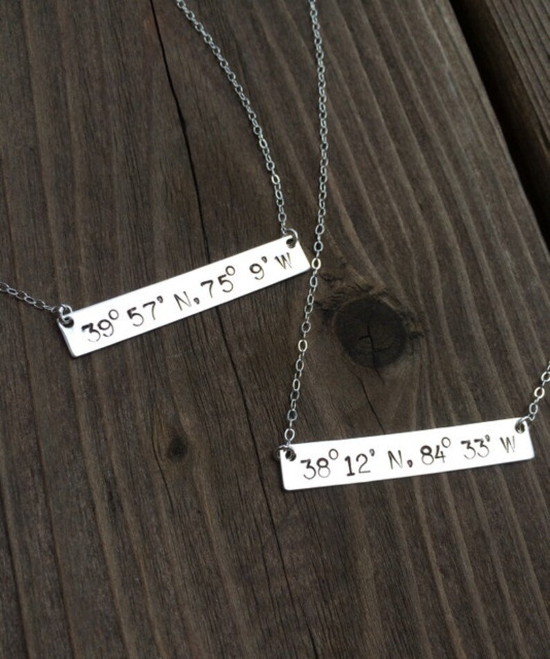 Etsy coordinates necklace Clearance