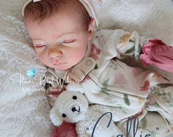 Beautiful Reborn cuddle baby doll, "Callie". handmade and hand painted Ready to ship!