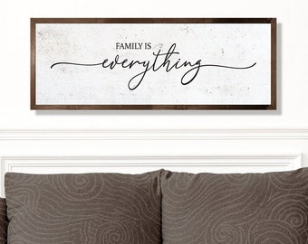 family is everything sign | wood sign | wall decor | family sign | sign for living room | farmhouse wall decor