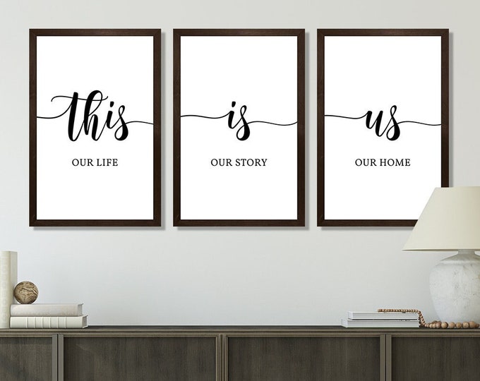 This is us wall decor-large wall decor living room-decor for walls-wall art above couch decor-wall art-wood family sign-housewarming gift