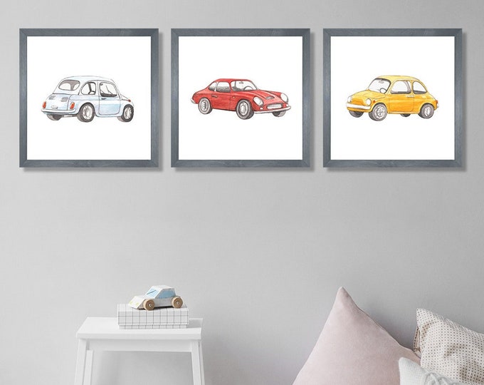 Boys room wall decor-cars decor for kids room-kids bedroom framed wall art-kids room decor boys-car themed nursery-cars wall decor kids