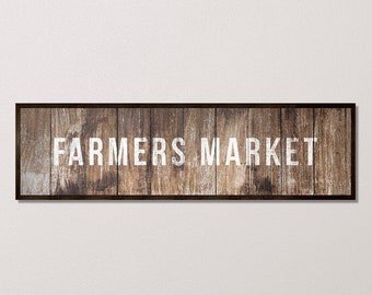Farmers market sign-country kitchen decor-rustic kitchen decor-farmers gifts-produce dairy signs-farmhouse pantry dining room-rustic decor