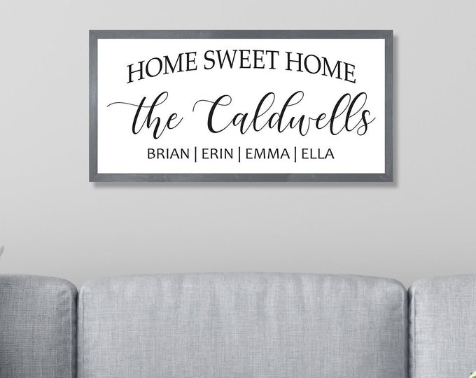 Home sweet home wood sign-New home housewarming gift- First home gift-new home sign-new homeowner-wall hanging-house warming-home decor