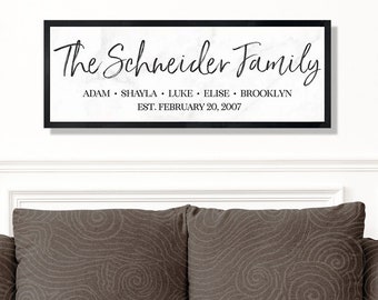 Personalized family name sign-last name sign-monogram family sign-established wood wooden signs custom