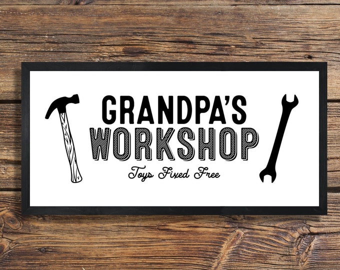 Grandpa gift-fathers day gift-dad gift for dad-grandfather gift-grandpa dad father birthday-gift for father-husband gift-workshop