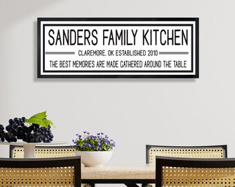 Kitchen sign-Kitchen decor-gifts-personalized kitchen sign-for kitchen wall decor art-customized kitchen sign-seasoned with love-moms