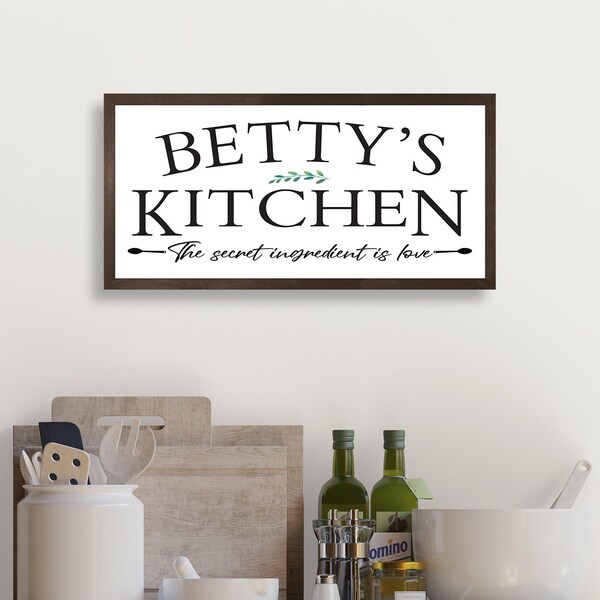 Personalized kitchen signs-gifts-decor-items-kitchen decor-art-gift for mom birthday-name sign-gift for cook-chef-custom kitchen sign