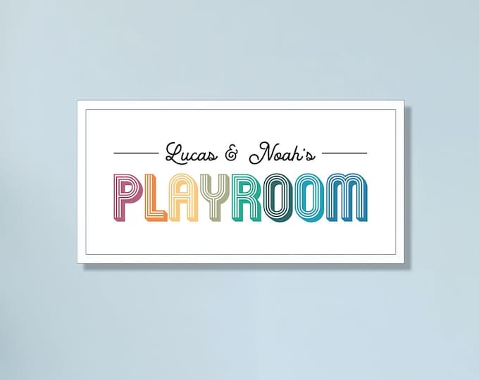 Personalized playroom sign-wall art for kids room-playroom sign-playroom decor-childs bedroom decor-kids room sign-kids playroom