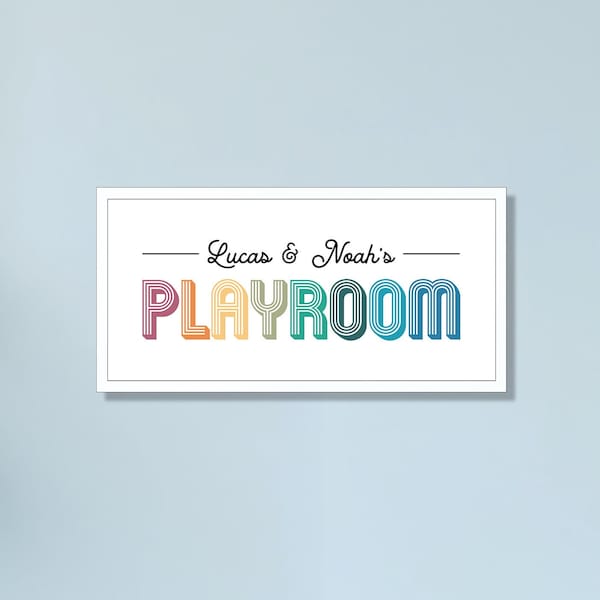 Personalized playroom sign-wall art for kids room-playroom sign-playroom decor-childs bedroom decor-kids room sign-kids playroom