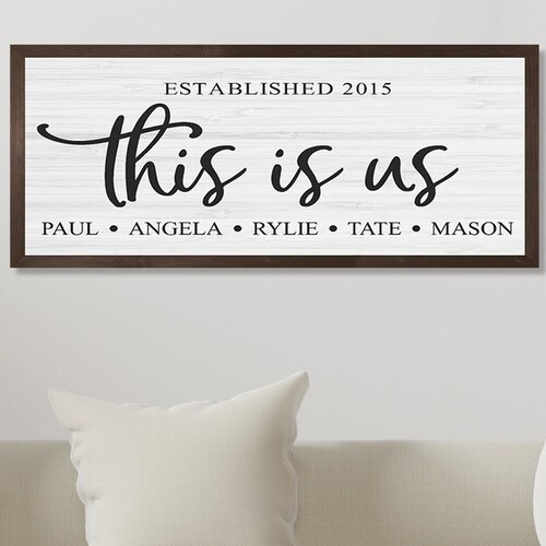 This is Us Personalized Family Sign Personalized This is Us Etsy