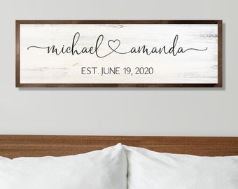 Master bedroom wall decor over the bed-marriage signs-bedroom signs above bed-wedding gift for couple-bridal shower gift-wall decor bedroom