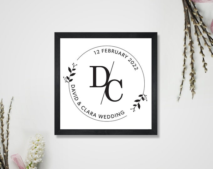 Personalized wedding venue sign-last name sign-engagement gift-unique wedding gift-wedding date-hanging-wedding decor-Couple name sign