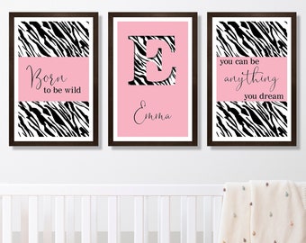 Nursery room decor-Animal prints nursery wall art-set of 3-nursery room decor-baby shower gift-baby room decor-nursery gifts-above the crib