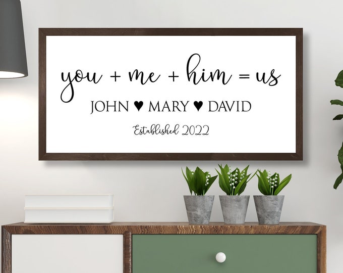 Blended family sign-blended family wedding gift-blended family decor-blended family wall art-step family sign-second marriage wedding gift