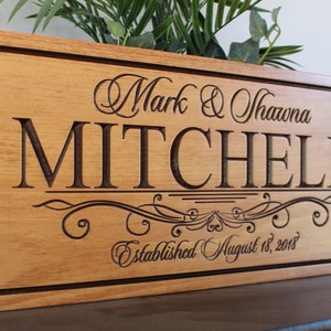 Personalized wedding gift for the couple-bride and groom gift-custom wedding gift sign-ENGRAVED wedding memento-save the date prop-sign-wood